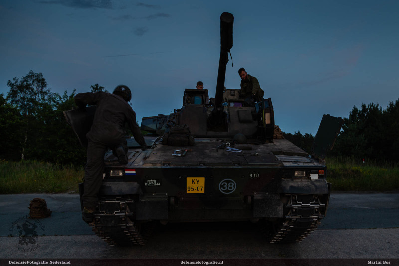 Sunset schieten CV90