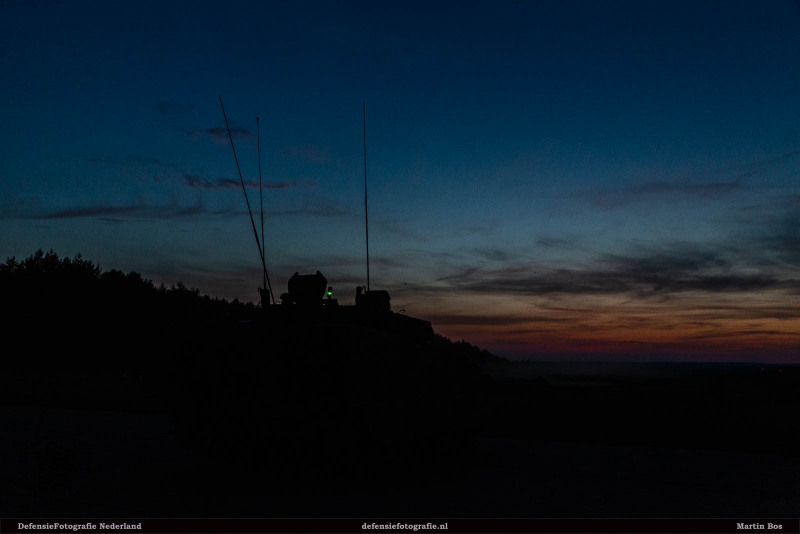 Sunset schieten CV90