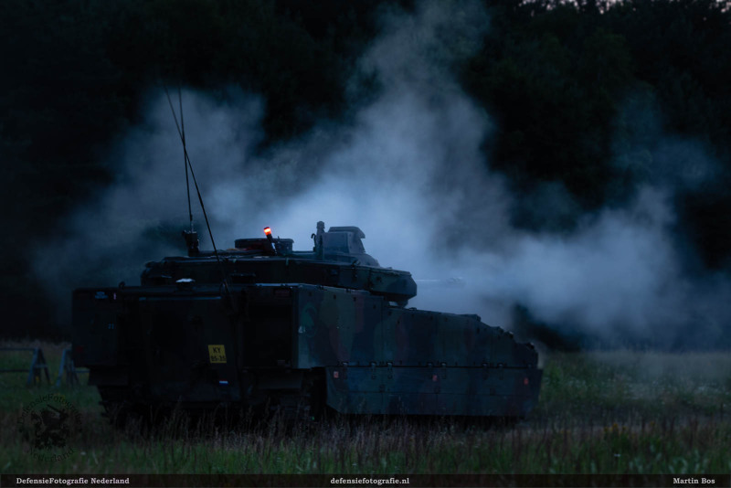 Sunset schieten CV90