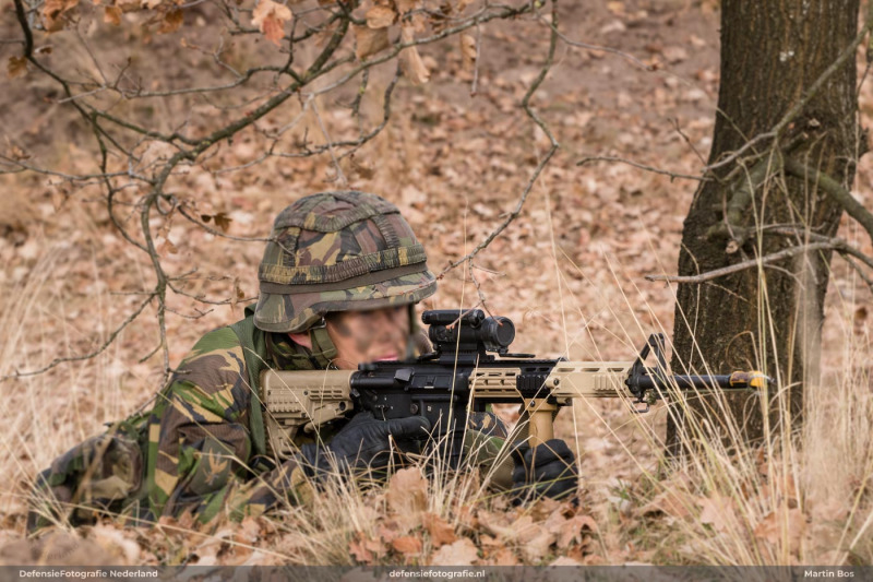 Soldier on guard