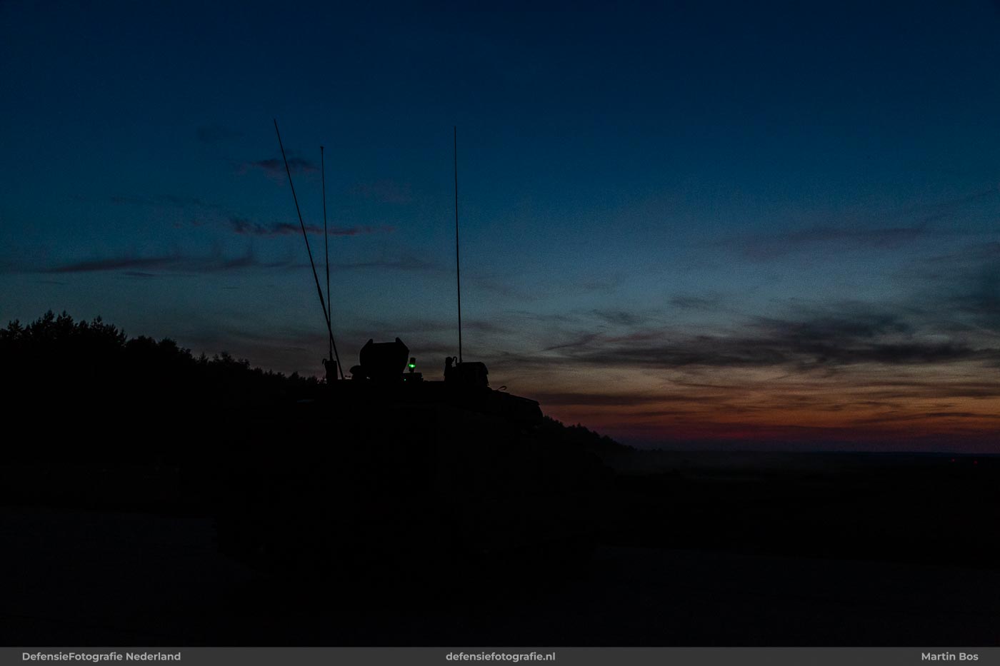 Sunset schieten CV90