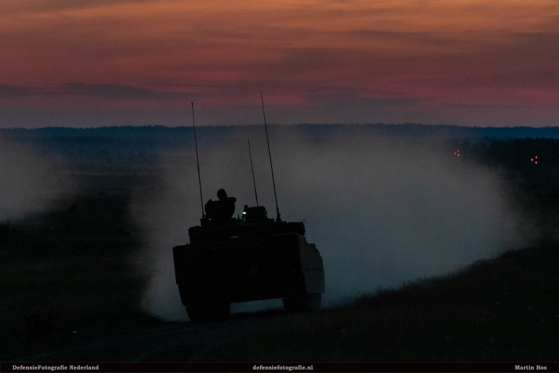 Sunset schieten CV90