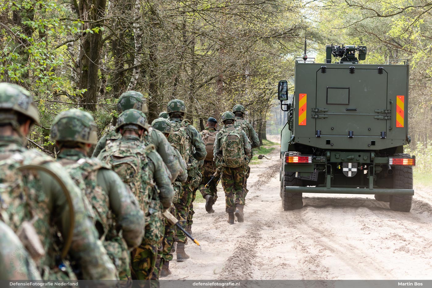 Manticore en infanterie-ondersteuning
