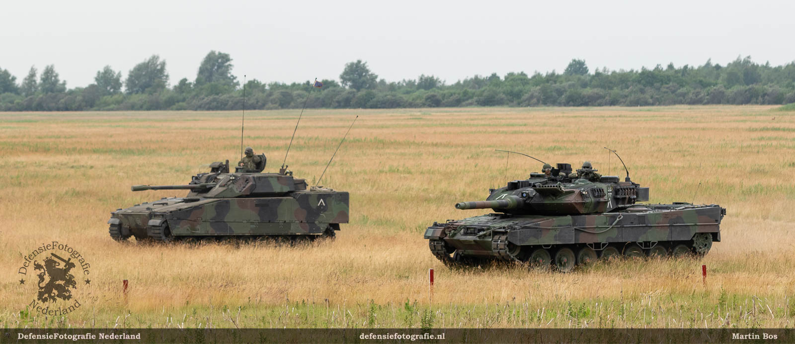 CV90 en Leopard 2A6 in de aanval