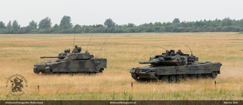 CV90 en Leopard 2A6 in de aanval