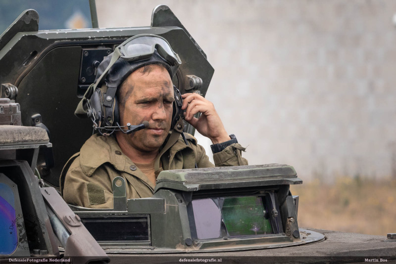 Geconcentreerde commandant CV90