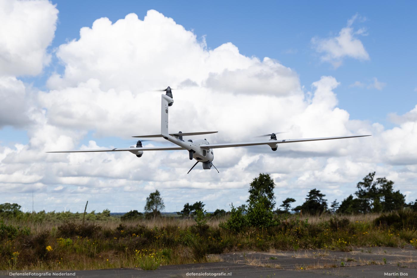 Opstijgen Quantum Systems Vector AI UAV
