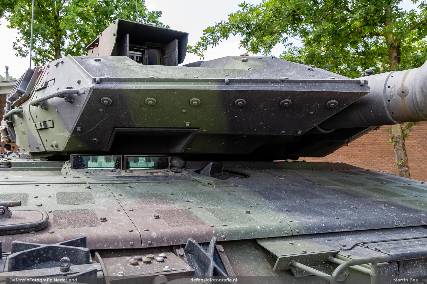 Spaced Armour op toren Leopard 2A6