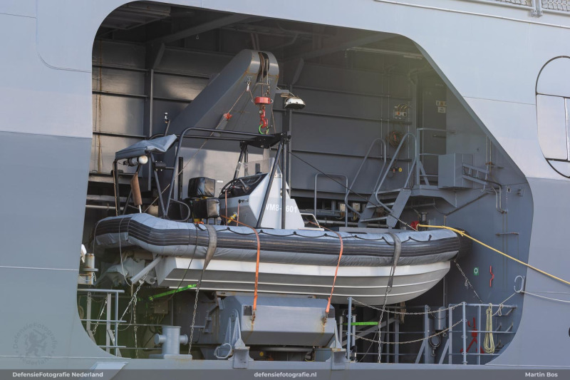 RHIB op Zr.Ms. Karel Doorman