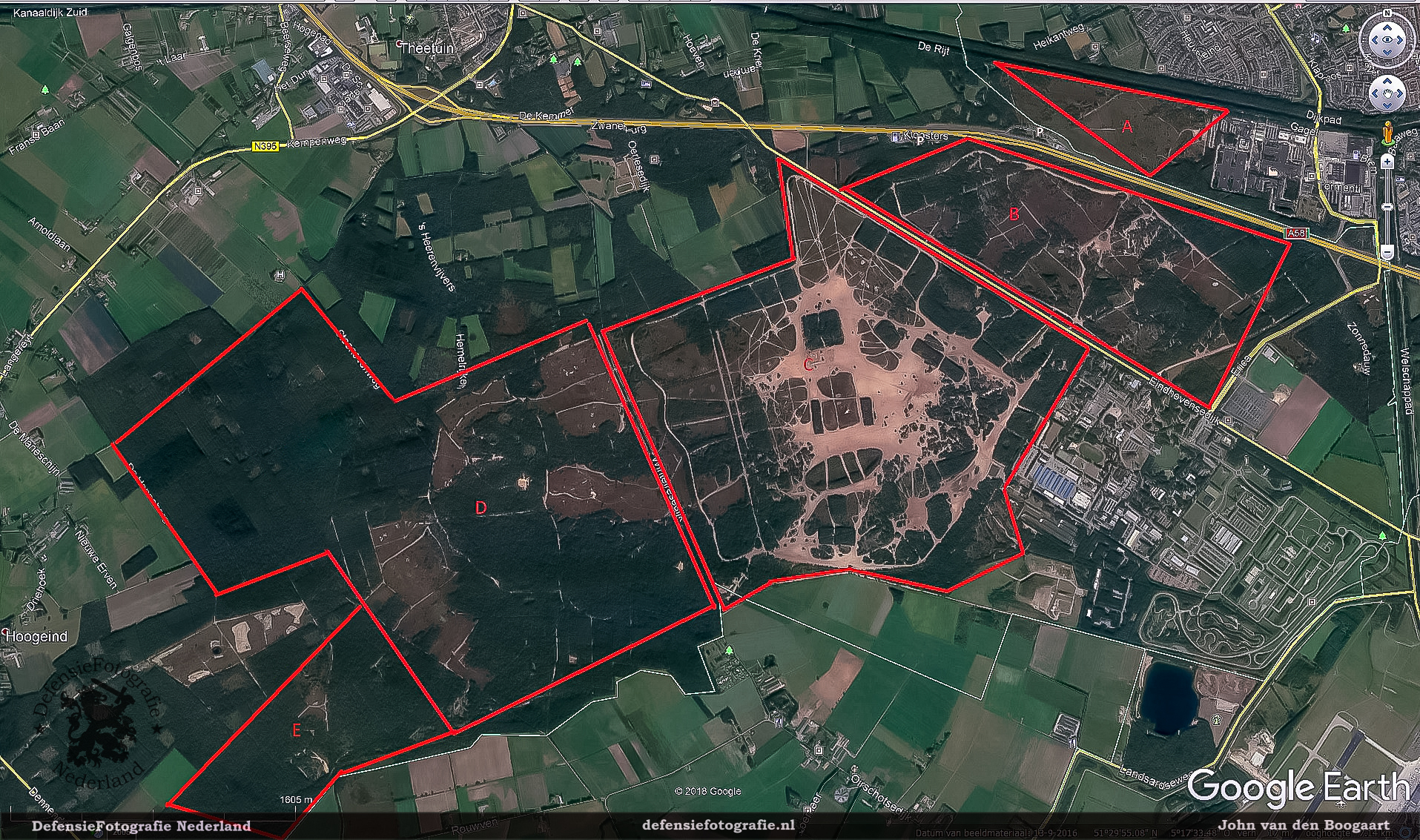 Oirschotse heide in vakken