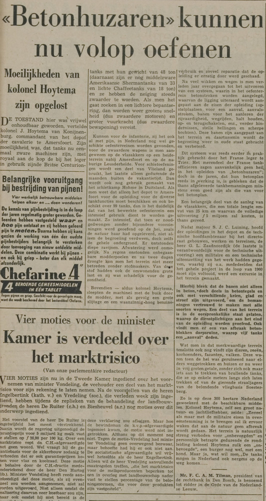Krantenartikel Hoytema