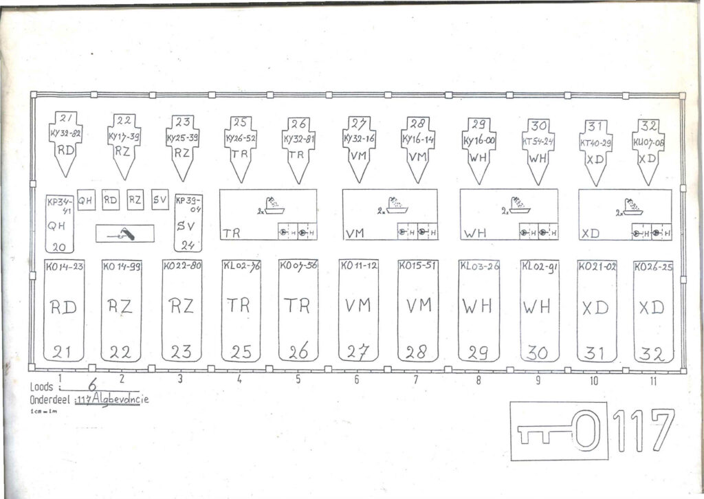 Plattegrond loods 6