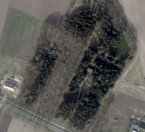 Luchtfoto baken / zendmast bij Erp