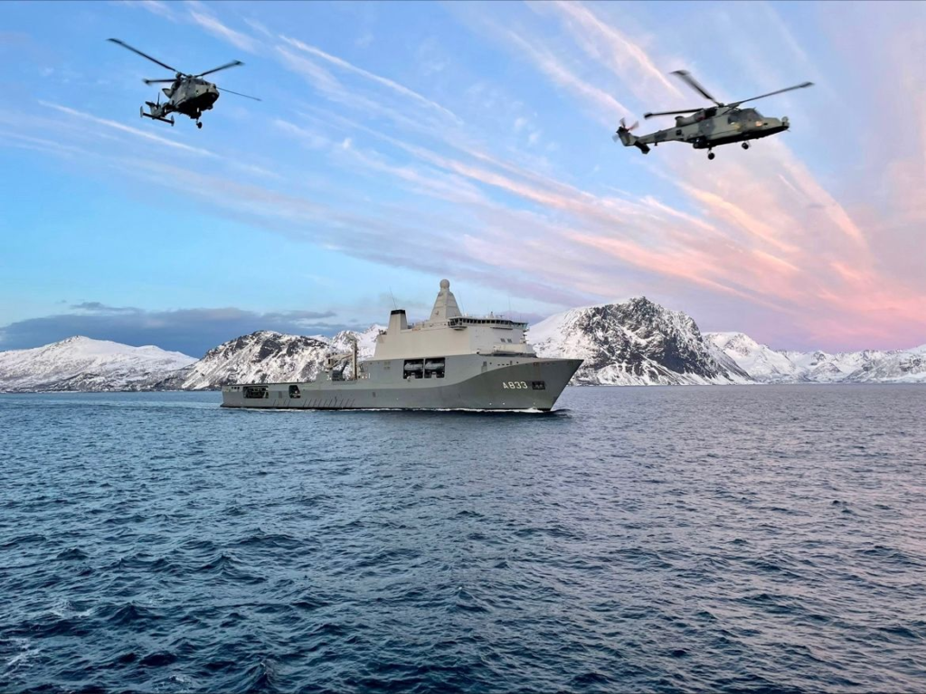 Zr.Ms. Karel Doorman in Nordic Response