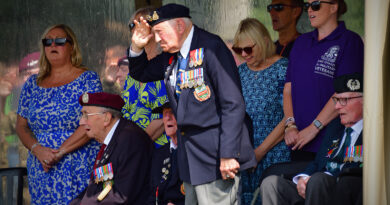 Veteraan bij Airborne herdenking