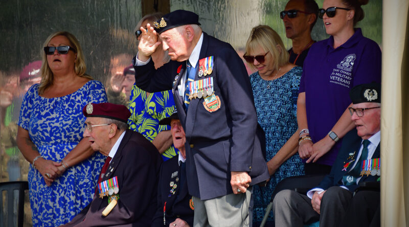 Veteraan bij Airborne herdenking