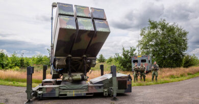 Foto van het NASAMS raketsysteem