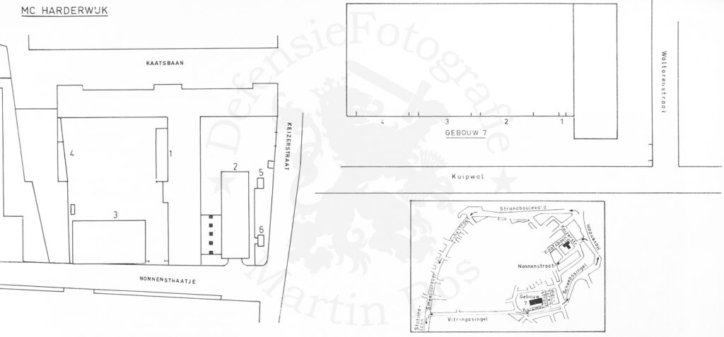 Plattegrond (tekening) MOB-complex Harderwijk 1972