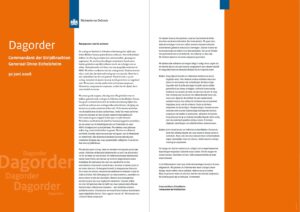 Een afbeelding van de officiele dagorder van generaal Eichelsheim aan de gehele krijgsmacht
