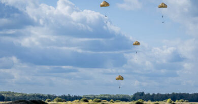 Parachutes boven de Marnewaard