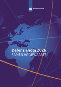 De voorpagina van de Defensienota 2026