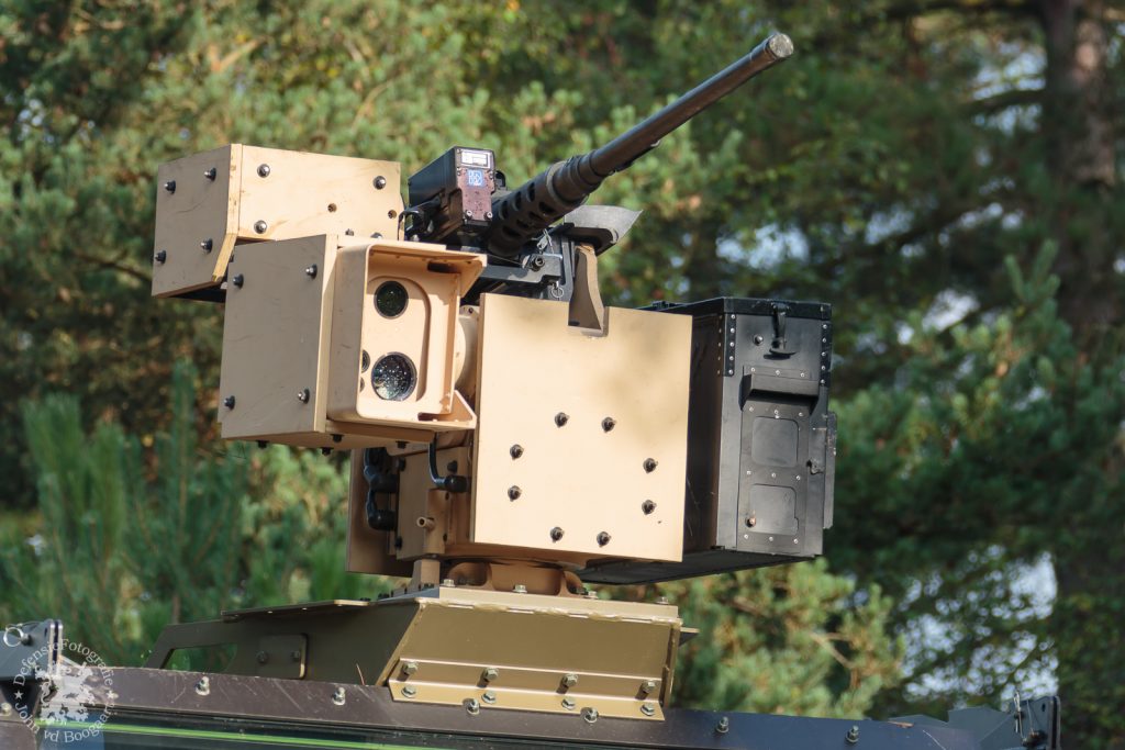 Remote controlled weapon station zoals op de Bushmasters staat