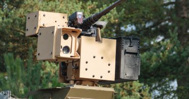 Remote controlled weapon station zoals op de Bushmasters staat